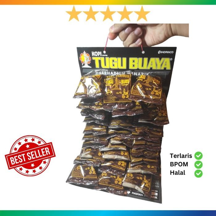 

PREMIUM Kopi Bubuk Tugu Buaya (30 sachet x 12g) Kopi Pahit Kental Robusta Hitam