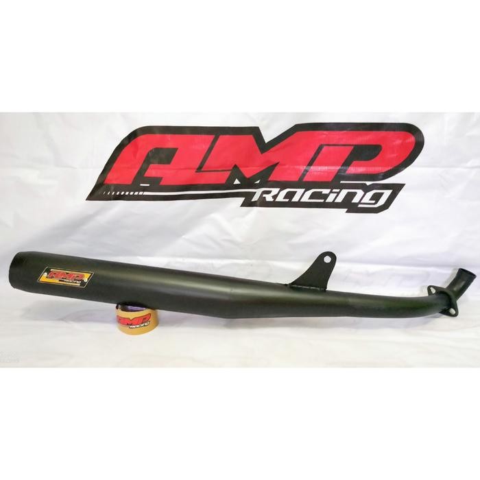 PREMIUM Knalpot Yamaha Super Deluxe - V80 model standar racing hitam dop