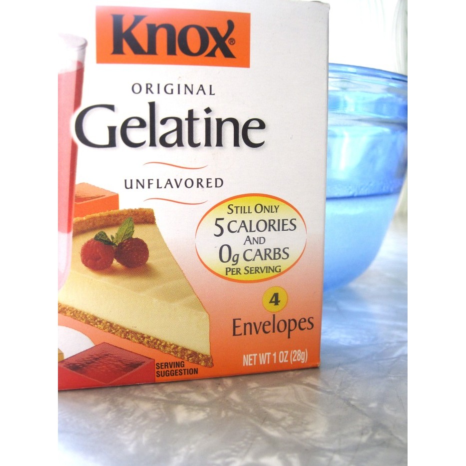 

PREMIUM Knox Unflavored Gelatin Bubuk gelatin import 28gr Agar Pudding Jello