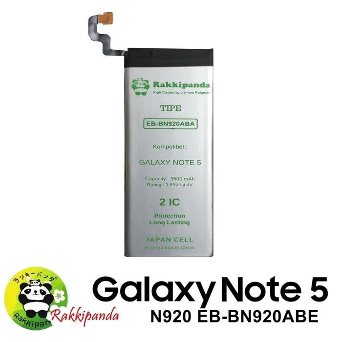 Baterai Rakkipanda For Samsung Note 5 N920 Double IC Protection