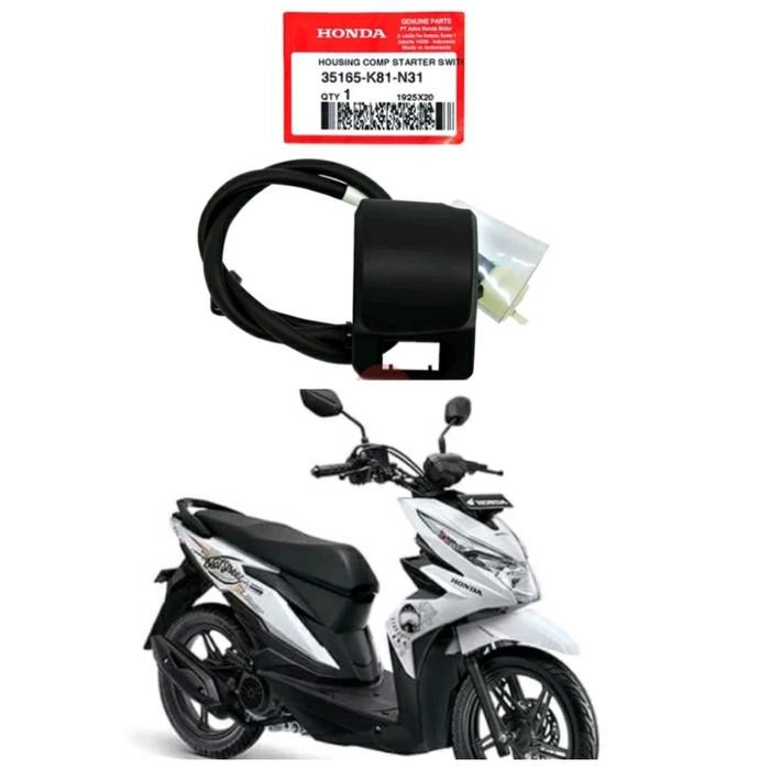 PREMIUM holder kanan rumah saklar tombol starter stater beat street ori ahm