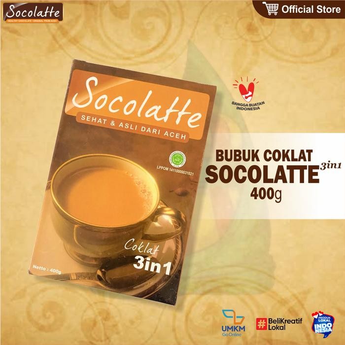 

PREMIUM Bubuk Minuman Coklat Socolatte 3in1 (400g)