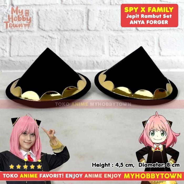 Jepit Rambut Anya Forger Kostum Cosplay Property Spy X Family