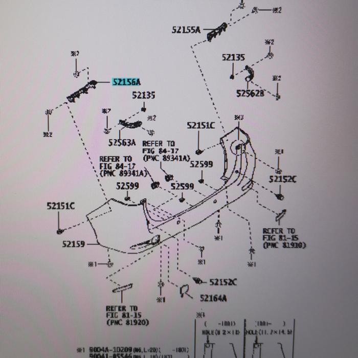 Support Bracket Braket Breket Bumper Belakang Kiri All New Avanza