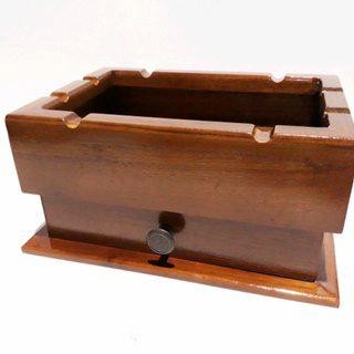 asbak kayu dengan laci-asbak kayu minimalis-asbak kayu laci murah