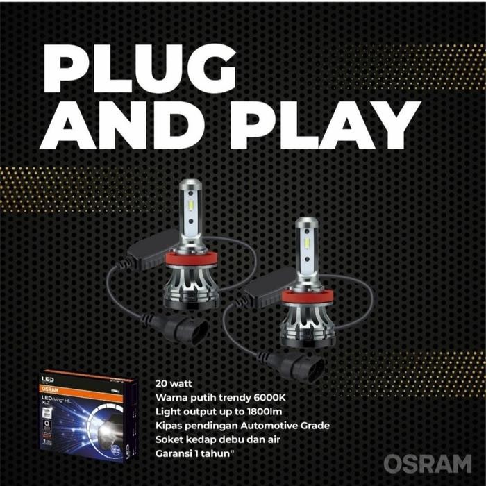 OSRAM LED H8 H16 H11 XLZ NEW GEN GARANSI - LAMPU FOGLAMP OSRAM LED