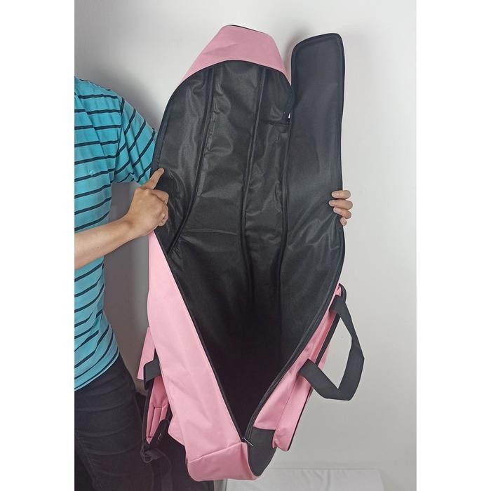 TAS GITAR AKUSTIK JUMBO / SOFTCASE GITAR AKUSTIK PINK MUDA