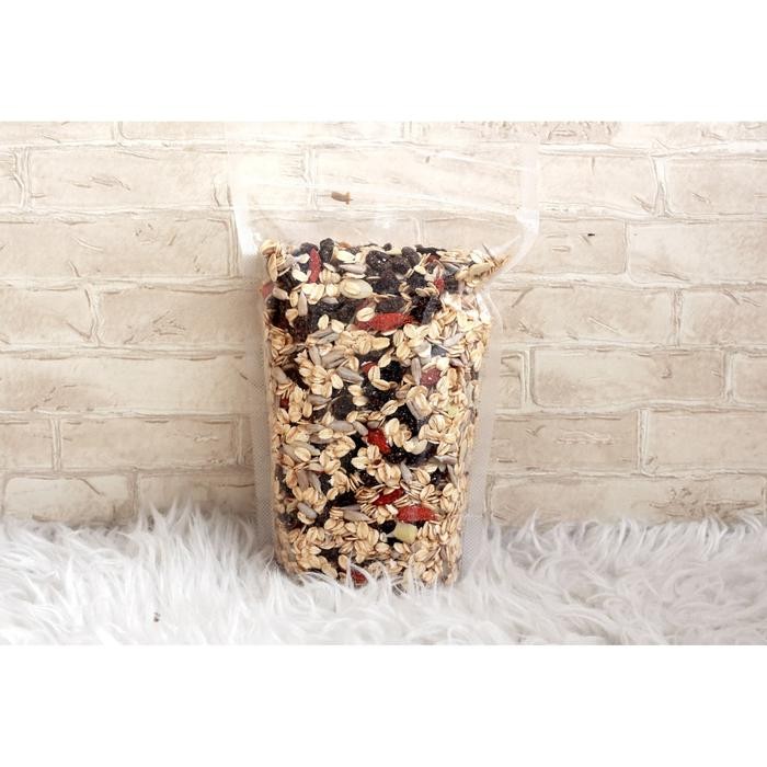 

Muesli Mix 500Gr (Raisin & Goji) No Sugar - Cereal Oat Raw Granola