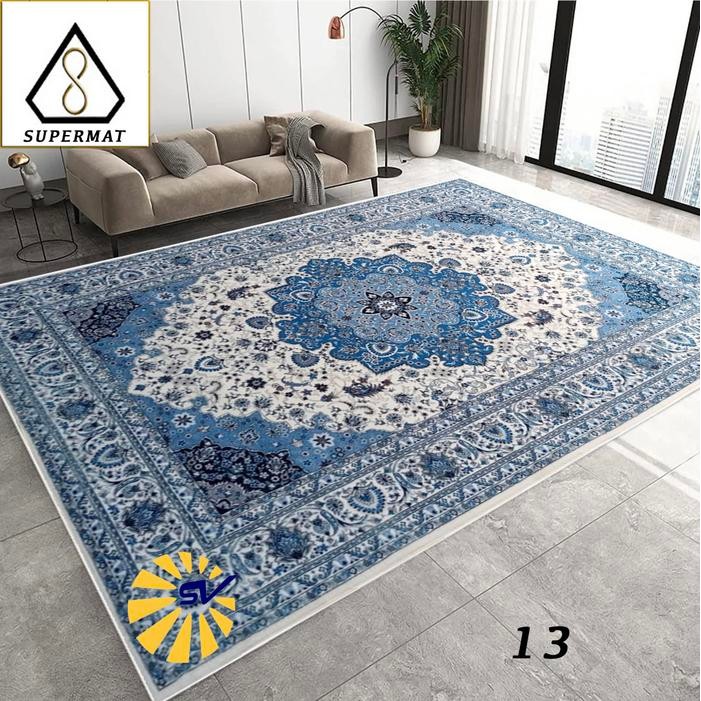 Karpet Permadani Import Terbaru Supermat Cashmere Sutra Ukuran 160 x 210 Cm - Velvet