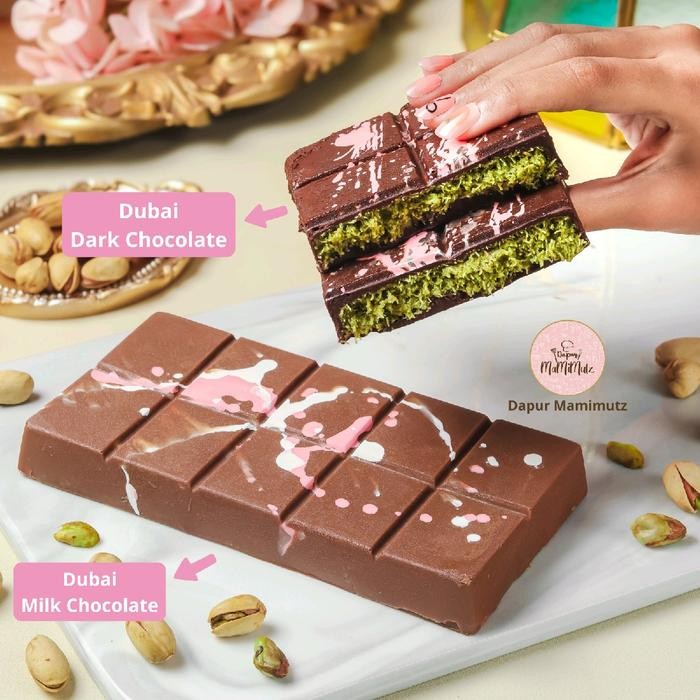 

Osyak.mart Coklat Bar Premium Dubai MaMiMutz dengan Isian Kunafa Pistachio - Food, Snack