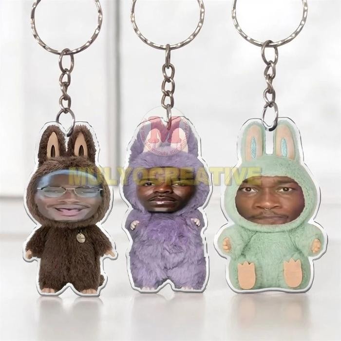 

Gantungan Kunci Ambalabu Keychain Ganci Akrilik Bolak Balik Ganci 2 Sisi PREMIUM