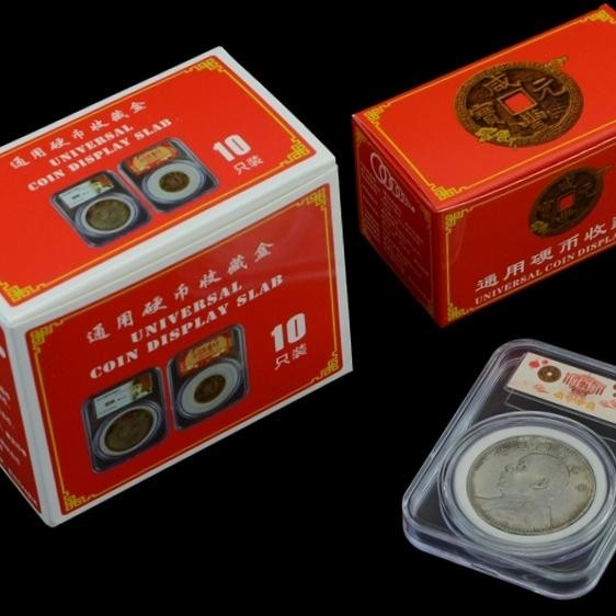 Pelindung koin coin holder slab universal kapsul busa 16 - 46 mm