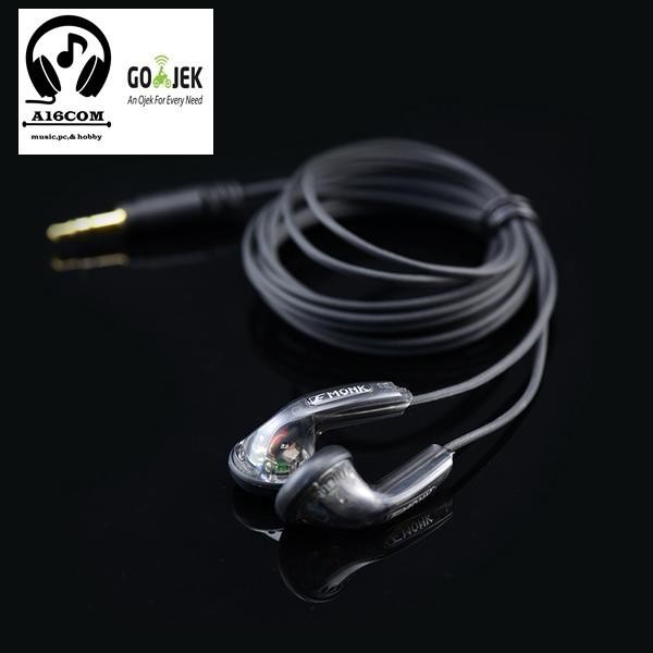 (Expert) EARBUD VE MONK PLUS standar Tampa mic - hitam transparan