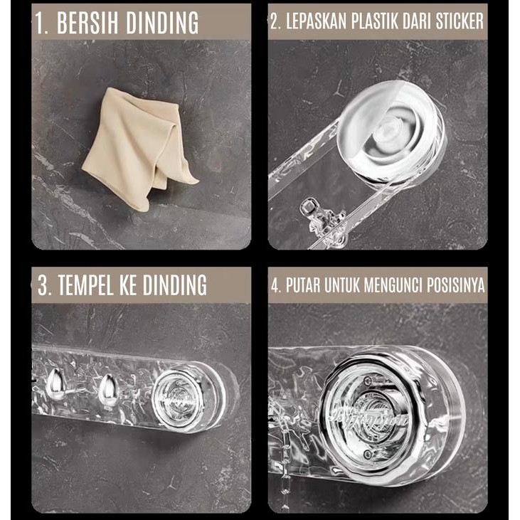 Kastok baju gantungan baju / hanger gantungan toilet serbaguna / gantungan handuk kamar mandi tempel