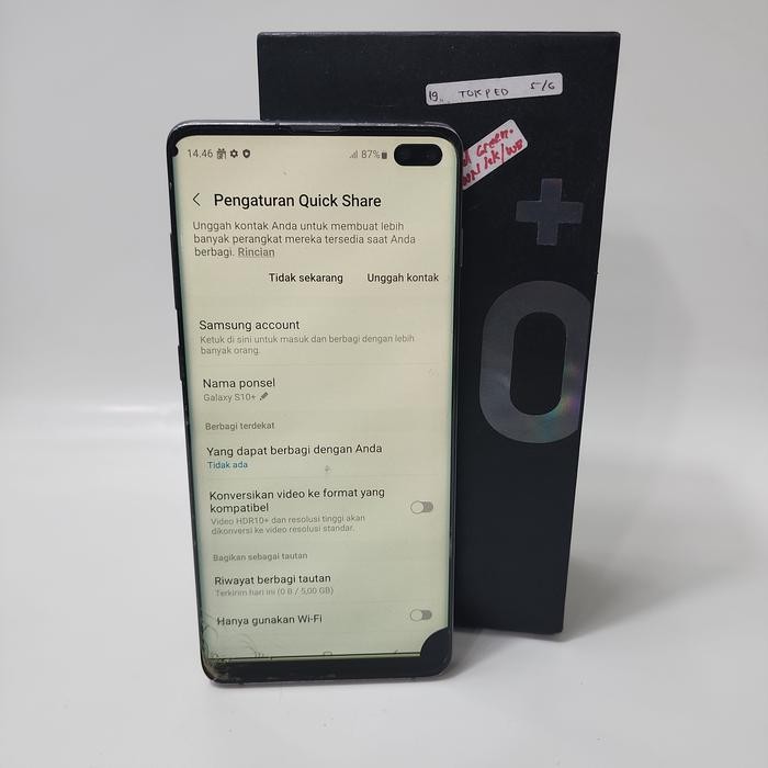 samsung s10 plus 8/128GB second minus dibaca dulu