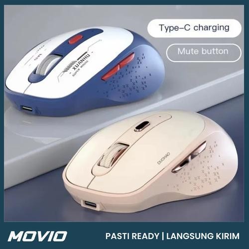 MOUSE GAMING M6 - Mouse Gaming Wireless Bluetooth - Charging Type C - Type C - Pink