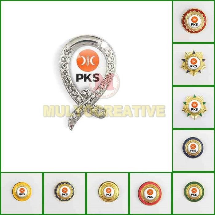 

Pin PKS Pin Bros Logo Partai Keadilan Sejahtera Model Premium PREMIUM
