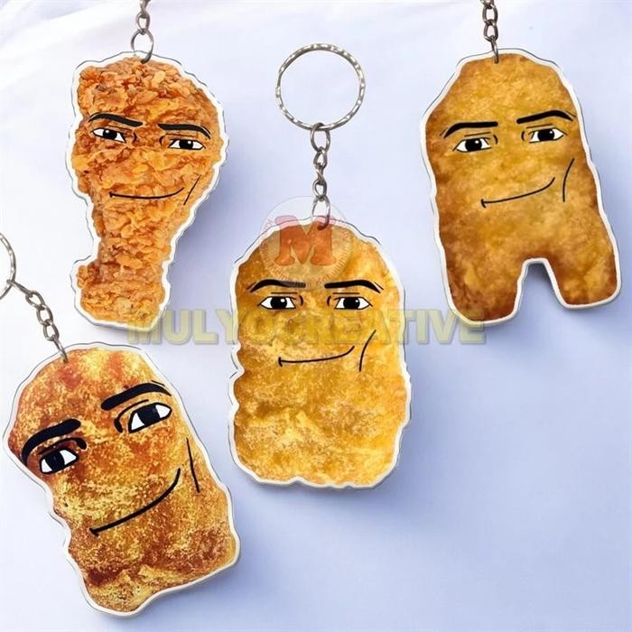 

Gantungan Kunci Gedagedi Mewing Keychain Nugget Ganci Geda Gedi Geda Gedago Bolak Balik PREMIUM