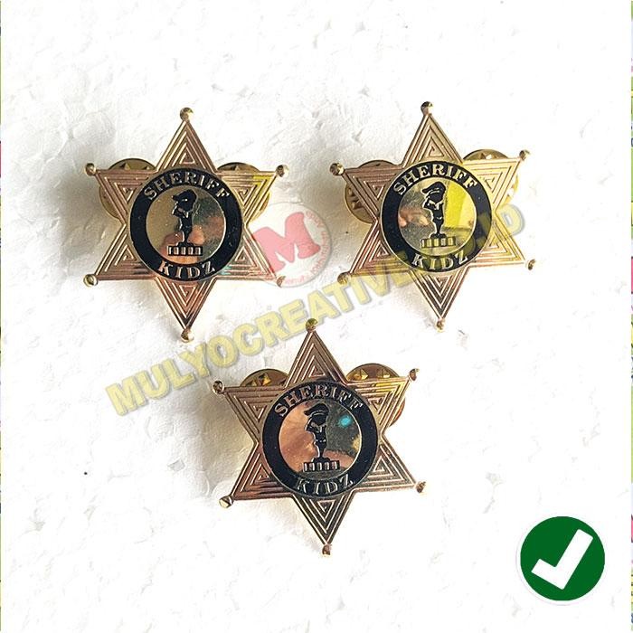 

Pin Bintang Logo Sherif Kidz - Bross Sheriff kidz Bahan Logam PREMIUM