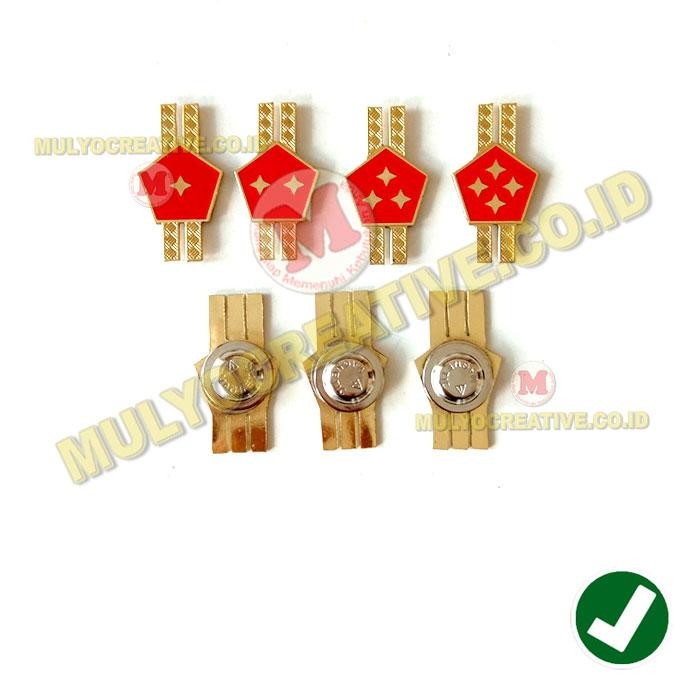 

Pin Kerah Monogram Tanda Pangkat Pegawai Negeri Dan HANKAM PREMIUM