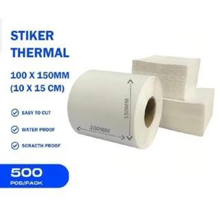 

Label Sticker Kertas Thermal Roll Isi 500 Pcs (100X150 / 100X150 Mm)