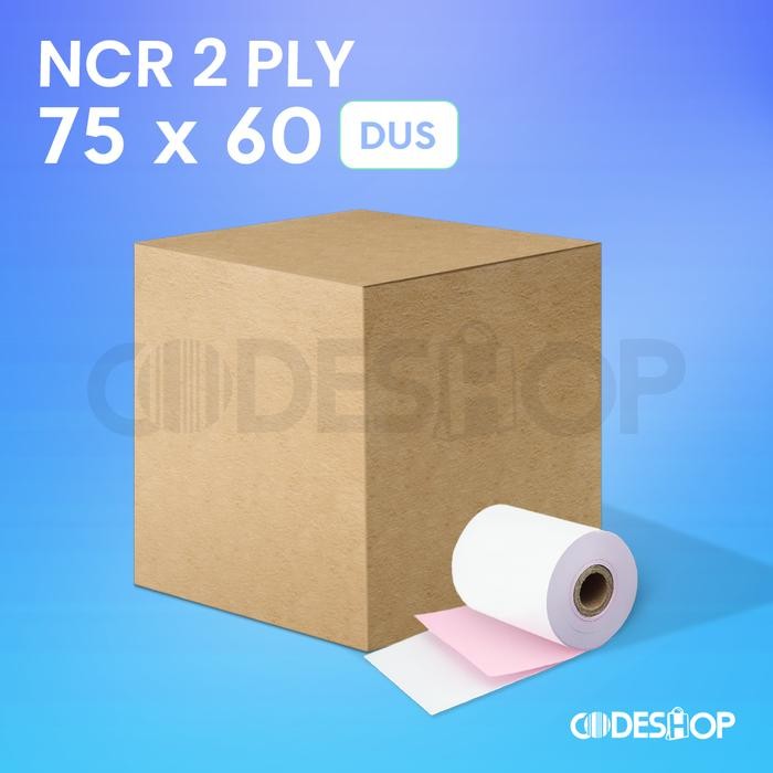 

( 1 Dus ) Kertas Struk Kasir Telstruk / Telstrook Ncr 2 Ply 75X60