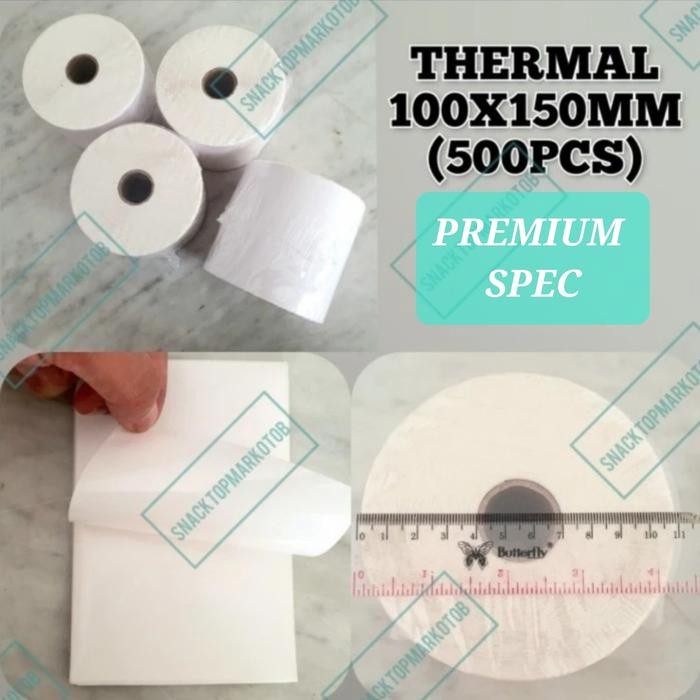

Label Barcode 100 X 150 Kertas Sticker Thermal Resi 100X150Mm (500Pcs)