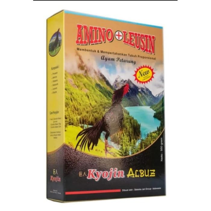 KYOJIN ALBUZ AMINO + LEUSIN 950GRAM PAKAN AYAM PETARUNG TUBUH PROPORSI