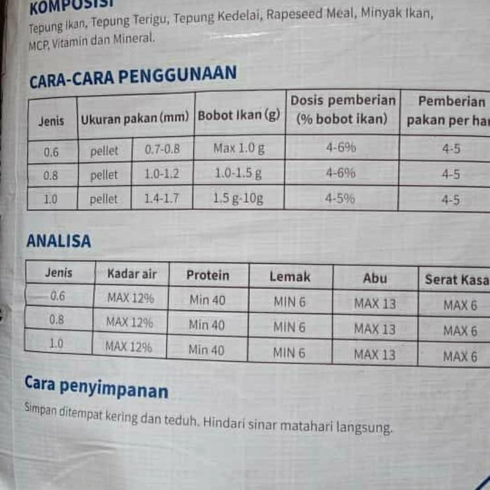 EVERGREEN, PAKAN IKAN NILA APUNG, 1SAK= 30KG, KHUSUS KURIR INSTAN