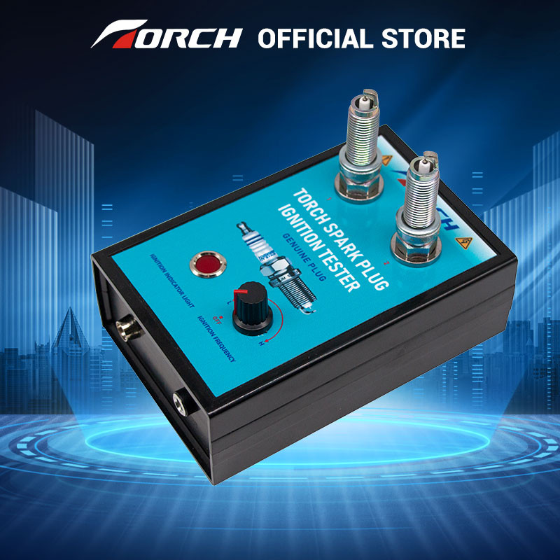 Dual Holes Car Spark Plug Tester with Adjustable Frequency Spark Plug Tester Tool for 12V Gasoline V