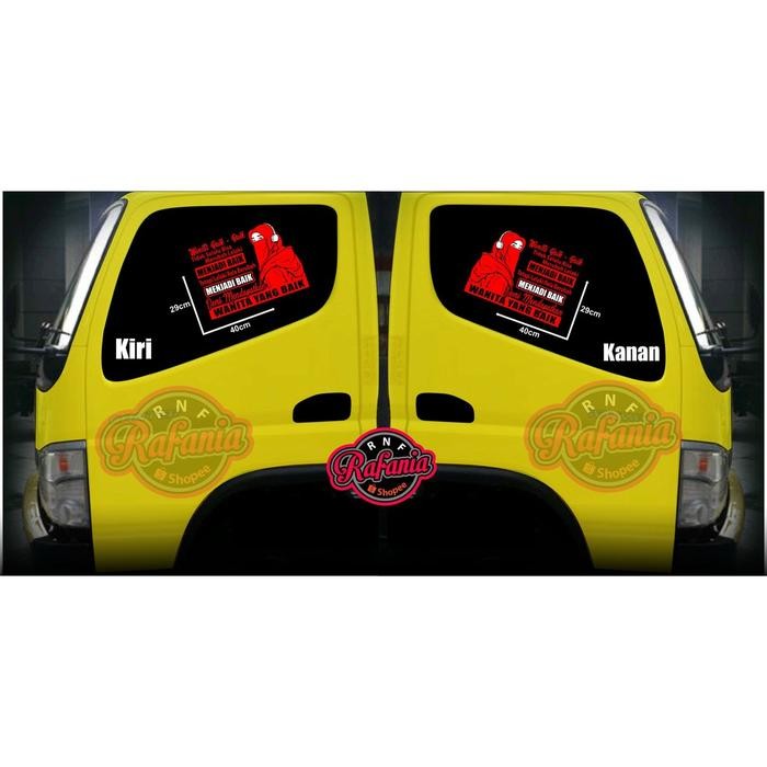 [Expert] STICKER SKOTLET KACA PINTU/BODY MOBIL TRUCK/PICK UP/L300 WANITA BAIK -