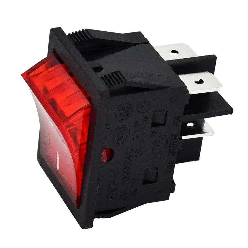 2Pcs 4 Pins 30A 30Amp 125V/250V T85/55 Pushbutton Switch Jd03-A1 Compatible With Inverter Welding
