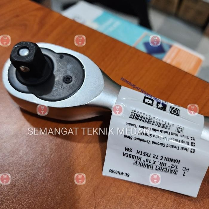 Gagang Ratchet Karet Ratchet Handle 1/2" X 10" 72T 72 Teeth