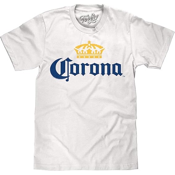 Kaos Pria Berlogo Merek Corona Crown Beer T-Shirt