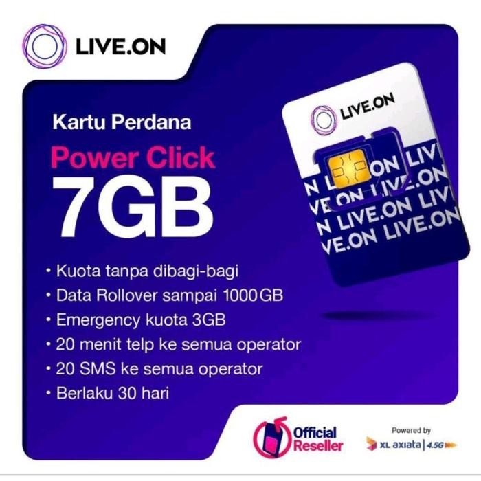 (Expert) Live.on Kartu Perdana Internet 13GB