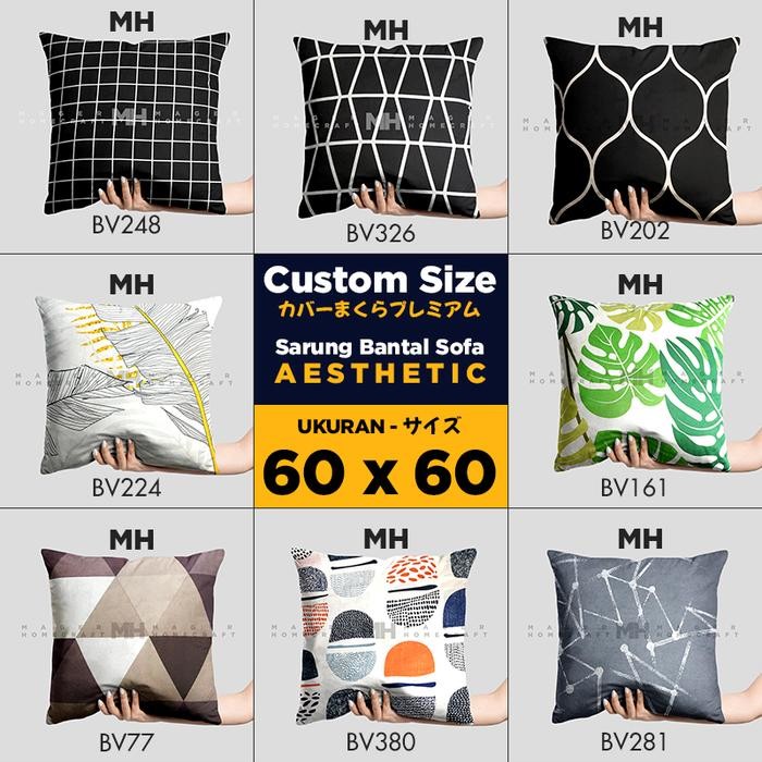 Sarung Bantal Sofa / Kursi - Uk. 60 x 60