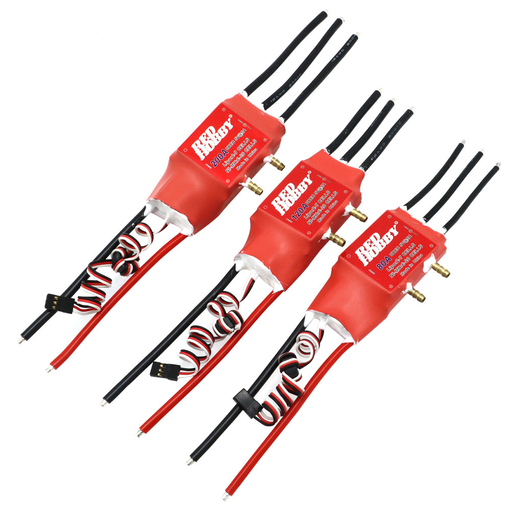 RedHobby ESC 80A 120A 200A Bidirectional Water-Cooled brushless ESC Two-Way ESC for RC Ship