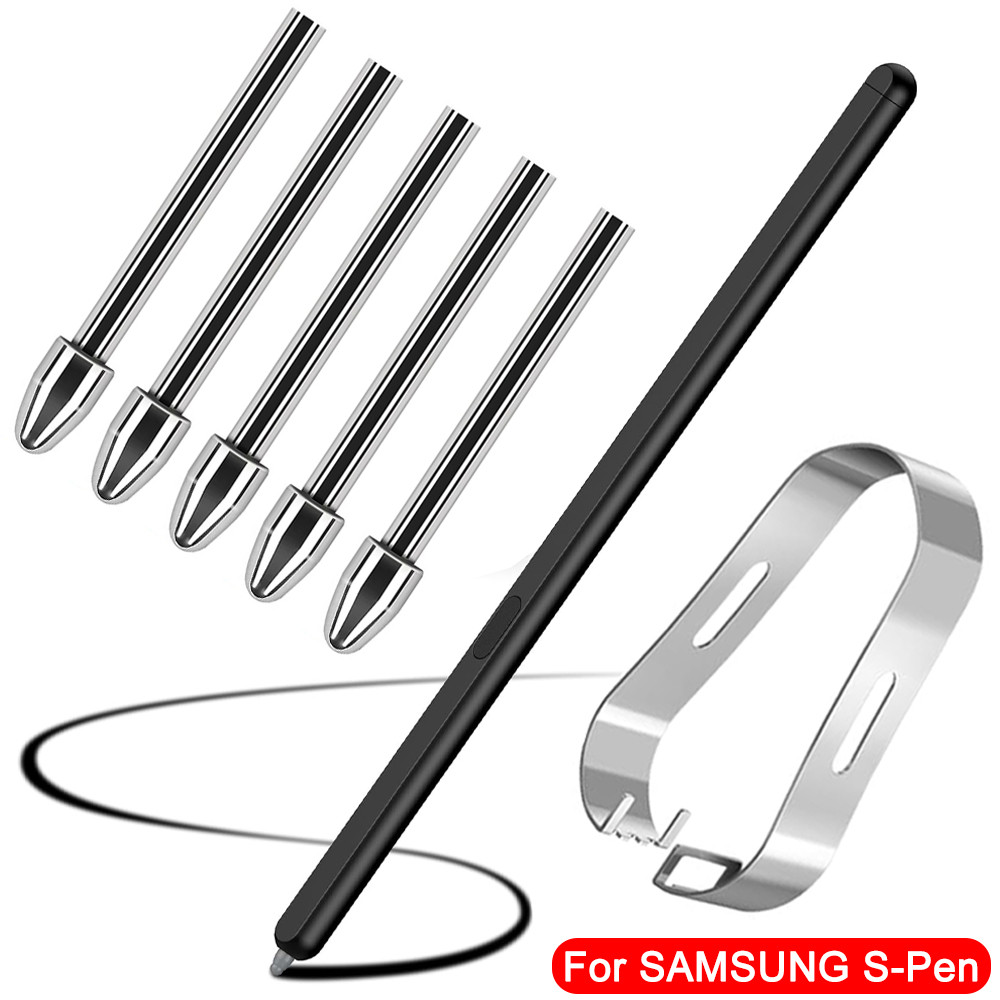 For Samsung Galaxy S-Pen Replacement Touch Screen Stylus Pen Nibs Tablet Pen Tips with Clips Drawing