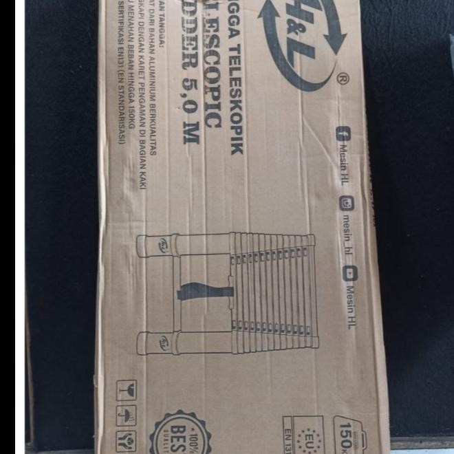 

Terlaris Tangga Teleskopik 5.2 M Telescopic Extension Ladder Molar Dalton Denko