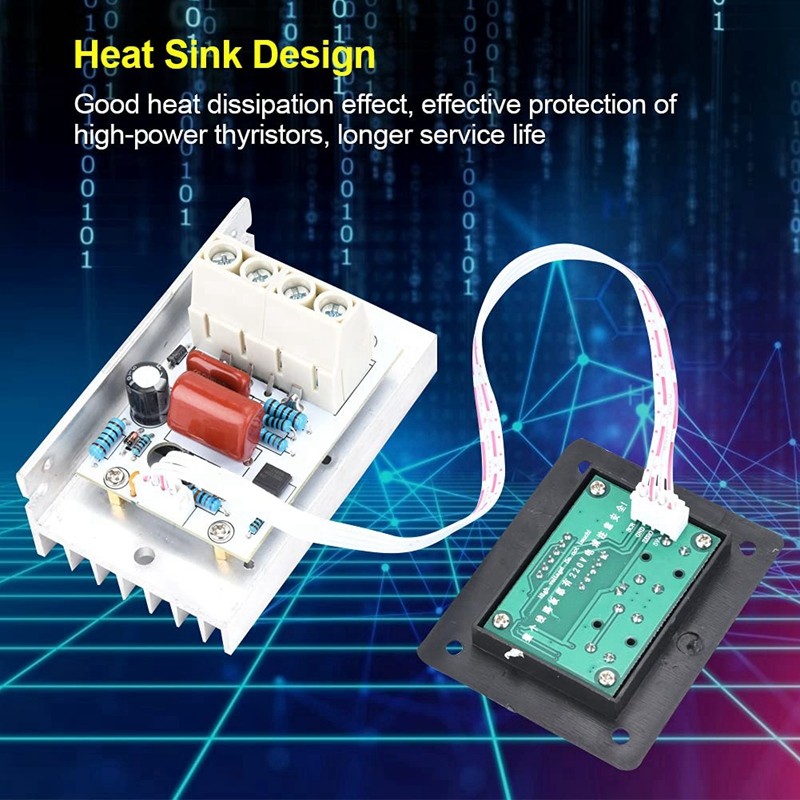 Digital Voltage Regulator Dimmer Switch, 10000W Scr Digital Voltage Regulator Speed Control Dimmer