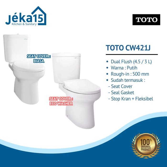 TOTO CW421J CLOSET DUDUK KAMAR MANDI
