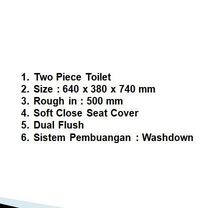 KLOSET DUDUK VOLK 1201 JARAK AS 50