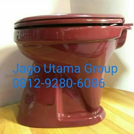 CLOSET / KLOSET DUDUK SIRAM DUTY MERAH MARON (G0-SEND)