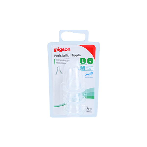 PIGEON PERISTALTIC PLUS NIPPLE L