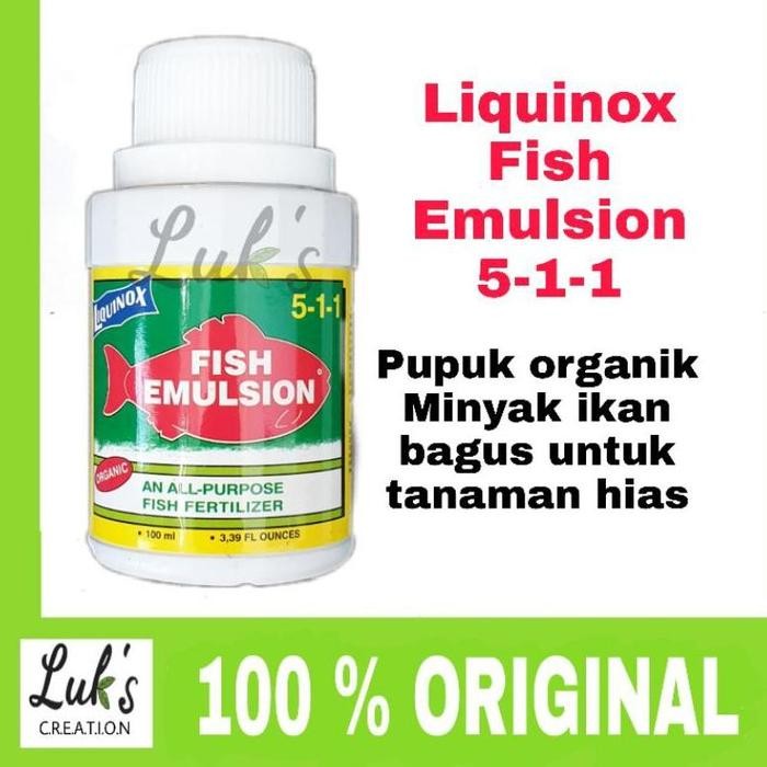 Liquinox Fish Emulsion 100 ml pupuk organik minyak ikan untuk tanaman