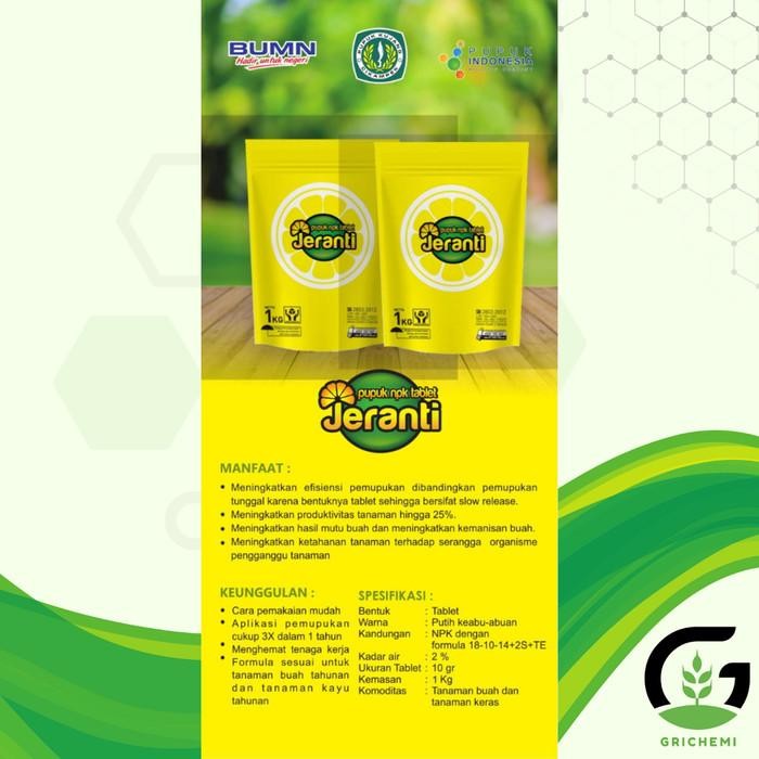 PUPUK NPK TABLET JERANTI 1KG UNTUK TANAMAN BUNGA SAYUR BUAH ORI