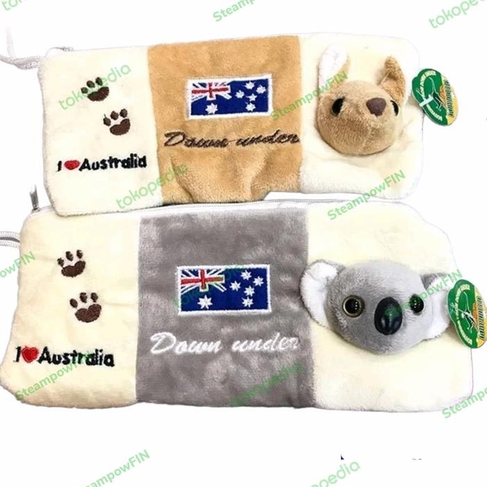 

Australia Souvenir Pencil Case Makeu Pouch Kanguru Koala Tempat Pensil
