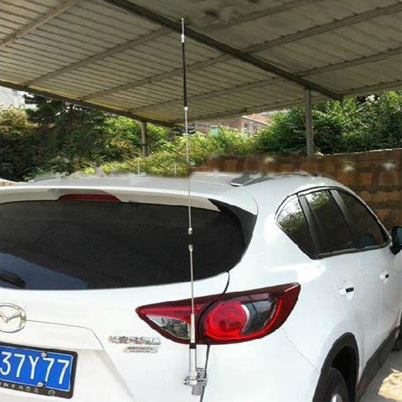 HF VHF UHF Quadband Mobile Radio Antenna Stainless Steel Vehicle antenna with PL259 Connector for TY