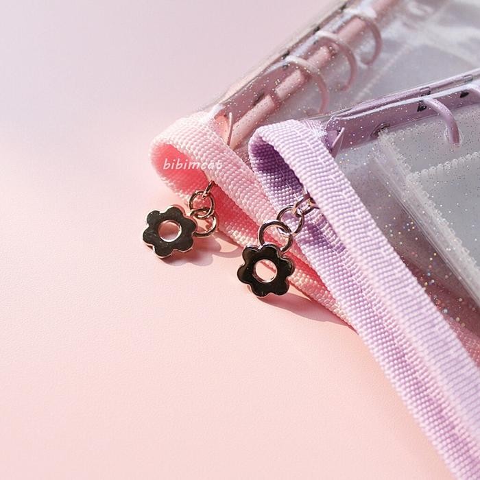

Album Photocard binder photo card zipper A5 6 ring buku glitter FREE PHOTO CARD BTS BT21 ARMY