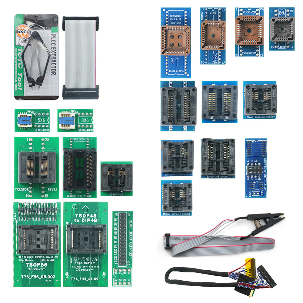 

XGECU 23 Adapters Kit for T76 Programmer Original